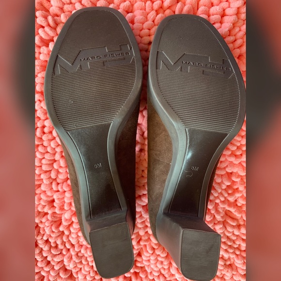‼️SOLD‼️NEW Marc Fisher Block Heels Suede - Picture 5 of 6